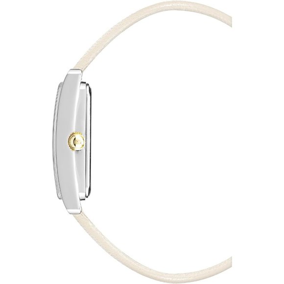 Women's Gold Tone Leather Strap Water Resistant Quartz Movement Watch - Picture 2 of 5